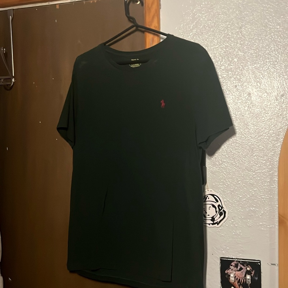 Dark green polo T shirt